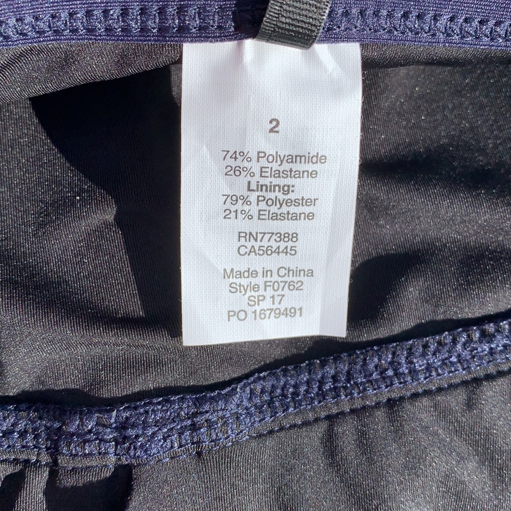 J Crew 🆕 size 2 4 6 one piece navy swimsuit f0762 - Picture 6 of 6